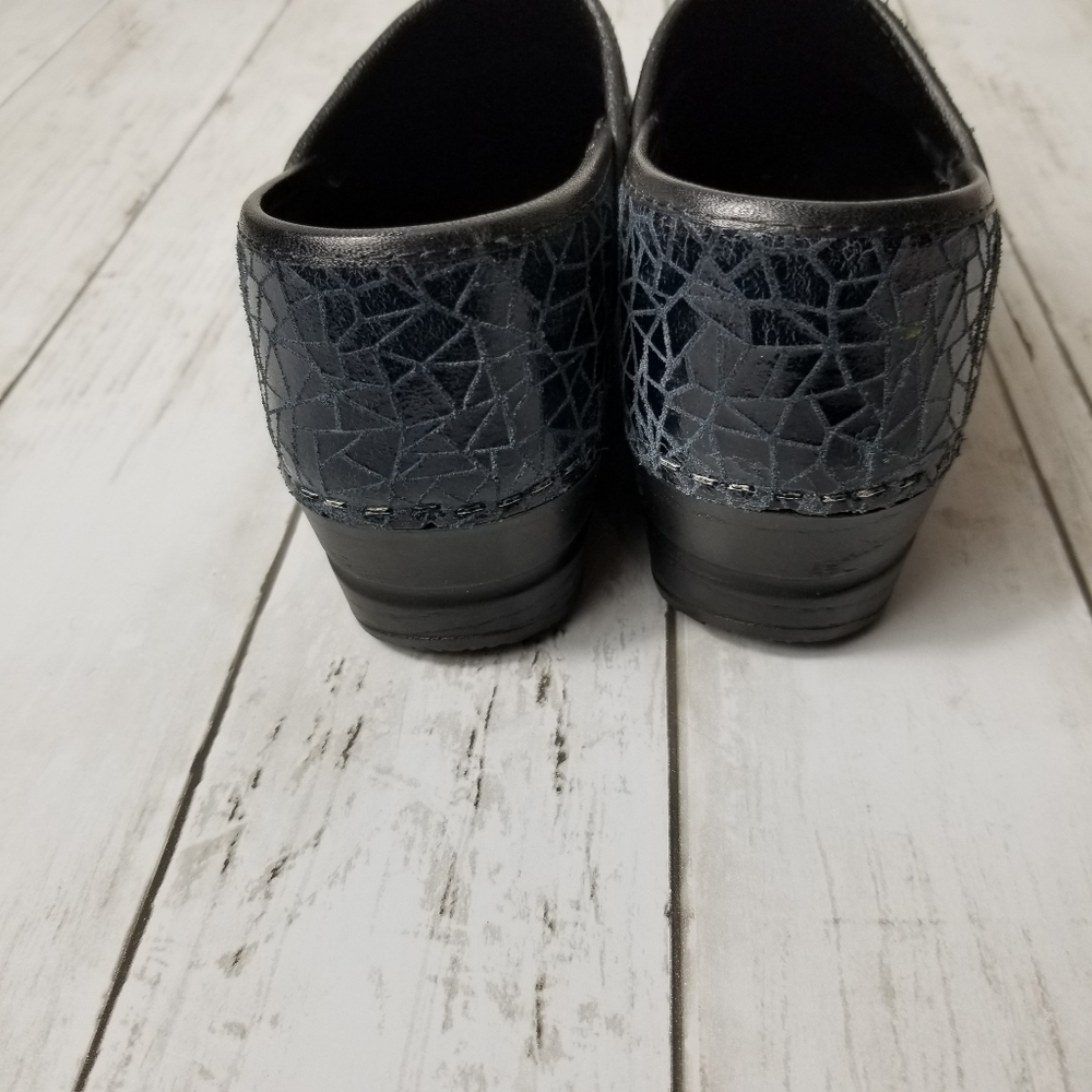 Sanita The Original Danish Clog Blue Suede - Picture 5 of 8